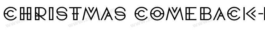 Christmas comeback字体转换